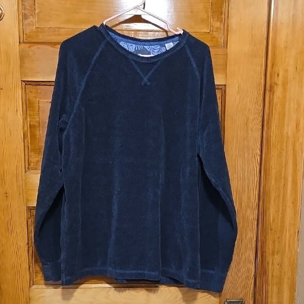 Tommy Bahama Blue Crewneck Sweater Long Sleeves L - Picture 1 of 6